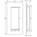 Frelan - Atlanta Door Handles On Round Rose  - Grade 304 Satin Stainless Steel - JSS412 - Choice Handles