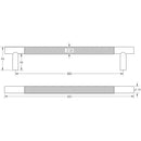 Bari Pull Handles 300mm Satin Nickel Back to Back - JV1800SNB2B - Choice Handles