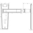 Frelan - Epsom Door Handles On Backplate - Latch - Satin Chrome - JV251SC - Choice Handles