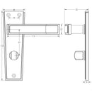 Frelan - Toilet Indicator Bolt - PVD Satin Chrome - JV2552SC - Choice Handles