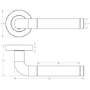 Frelan - Standard Profile Round Covered Keyhole Escutcheon - Satin Chrome - JV42SC - Choice Handles