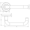 Frelan - Julietta Casement Window Stay 250mm (10") - Satin Nickel - JV4925SN - Choice Handles