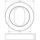 Frelan - Oval Profile Escutcheon - Polished Chromes- JV503UPC - Choice Handles