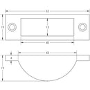 Frelan - Easy Clean Socket 60mm x 20mm - Electro Brass - JV5641EB - Choice Handles