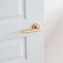 Frelan - Nero Door Handle On Rose - Matt Black - JV600MB - Choice Handles