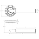 Burlington - Elise Door Handle  - Antique Brass - JV650AB - Choice Handles