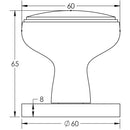 Classic DB Mortice knob - JV801DB - Choice Handles