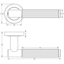 Jedo - Geo Lever On Rose Door Handle - Satin Nickel - JV851SN - Choice Handles