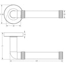 Jedo - Midtown Lever On Rose Door Handle - Satin Brass - JV853PC - Choice Handles