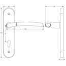 Frelan - Lorenzo Door Handles On Round Rose  - Satin Chrome/Polished Chrome  - JV861PCSC - Choice Handles