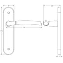 Jedo - Lorenzo Kontrax Suite Door Handle on Lockplate - Satin Chrome/Polished Chrome - JV862PCSC - Choice Handles