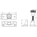 Frelan - Brighton Sash Window Fastener - Polished Brass - JV88PB - Choice Handles