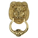 Heritage Brass Lion Knocker Polished Brass finish - K1210-PB - Choice Handles