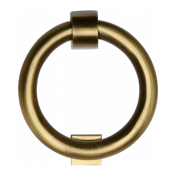 Heritage Brass Ring Knocker Antique finish - K1270-AT - Choice Handles