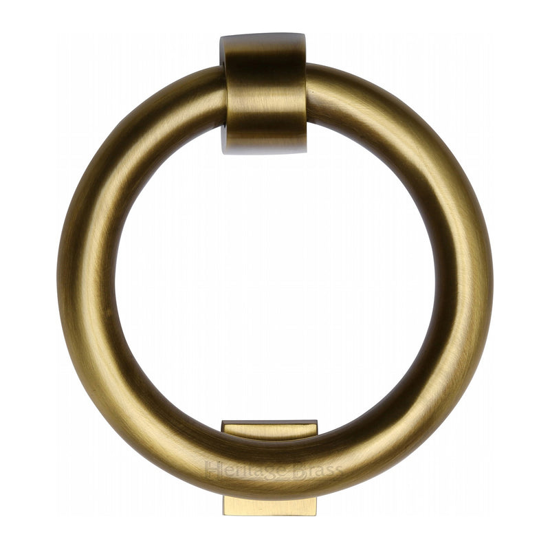 Heritage Brass Ring Knocker Antique finish - K1270-AT - Choice Handles