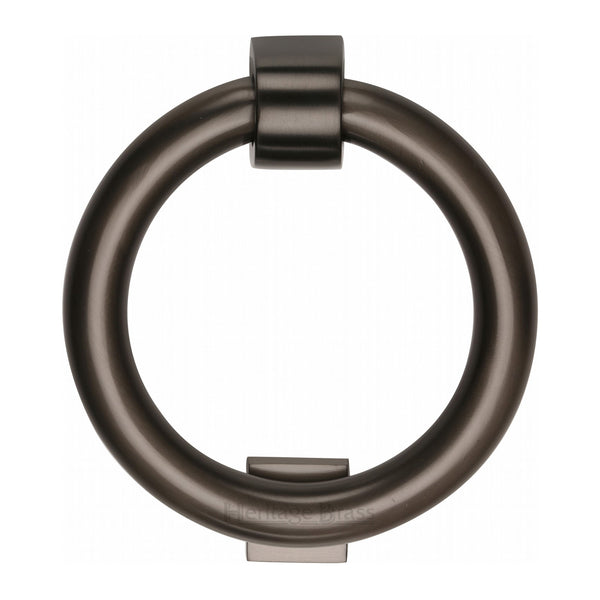 Heritage Brass Ring Knocker Matt Bronze finish - K1270-MB - Choice Handles