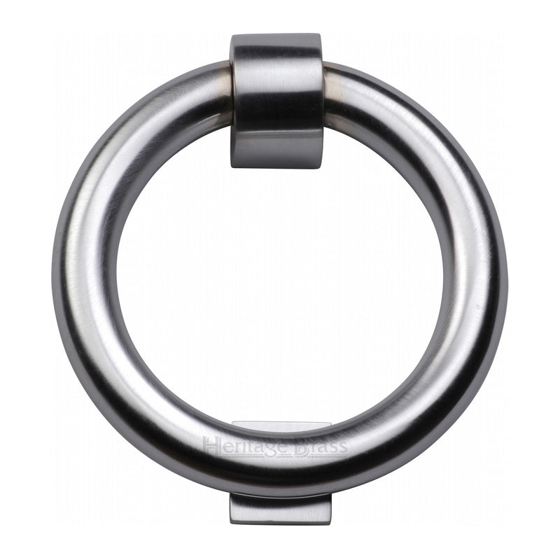 Heritage Brass Ring Knocker Satin Chrome finish - K1270-SC - Choice Handles