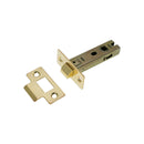 Spira Brass - Bolt Through Tubular latch CE 3" - 76mm  - Electro Brass - LAL0082EB - Choice Handles
