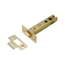 Spira Brass - Bolt Through Tubular latch CE 4" - 100mm  - Electro Brass - LAL0083EB - Choice Handles