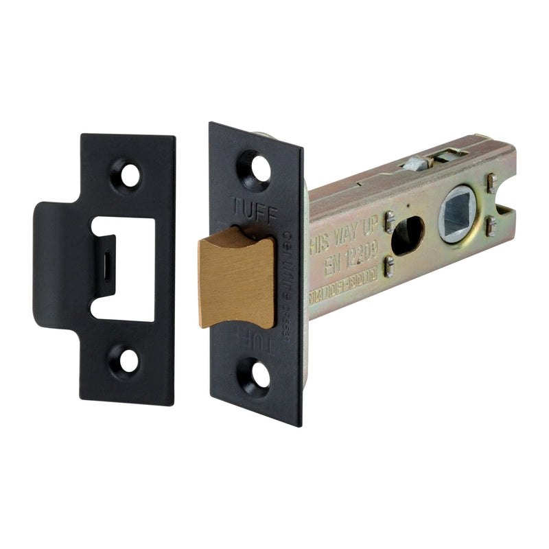 Spira Brass - 4" H/D Tubular Latch CE  - Matt Black - LAL0138BLK - Choice Handles