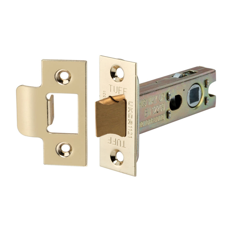 Spira Brass - 4" H/D Tubular Latch CE  - Electro Brass - LAL0138EB - Choice Handles