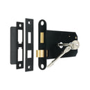 Spira Brass - 3 Lever Horizontal Sash Lock 6" - Matt Black - LAL0146BLK - Choice Handles