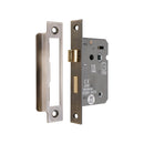 Spira Brass - 2.5" CE 3 Lever Bathroom Lock FD60 - Aged Brass - LAL1422AB - Choice Handles