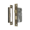 Spira Brass - 2.5" CE 3 Lever Bathroom Lock FD60 - Antique Brass - LAL1422ANT - Choice Handles