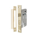 Spira Brass - 2.5" CE 3 Lever Bathroom Lock FD60 - Electro Brass - LAL1422EB - Choice Handles