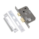 Spira Brass - 2.5" CE 3 Lever Bathroom Lock FD60 - Polished Chrome - LAL1422PC - Choice Handles