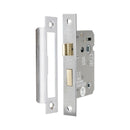 Spira Brass - 2.5" CE 3 Lever Bathroom Lock FD60 - Satin Chrome - LAL1422SC - Choice Handles