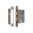 Spira Brass - 3" CE 3 Lever Bathroom Lock FD60 - Aged Brass - LAL1423AB - Choice Handles