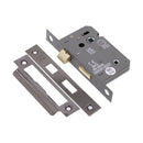 Spira Brass - 3" CE 3 Lever Bathroom Lock FD60 - Black Nickel - LAL1423BN - Choice Handles