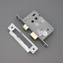 Spira Brass - 3" CE 3 Lever Bathroom Lock FD60 - Polished Chrome - LAL1423PC - Choice Handles