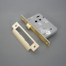 Spira Brass - 3" CE 3 Lever Bathroom Lock FD60 - Satin Brass - LAL1423SB - Choice Handles