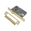 Spira Brass - 3" CE 3 Lever Bathroom Lock FD60 - Satin Brass - LAL1423SB - Choice Handles