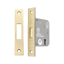 Spira Brass - 3" CE 3 Lever Dead Lock  - Electro Brass - LAL1435EB - Choice Handles