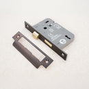 Spira Brass - 2.5" CE 3 Lever Mortice Sash Lock FD60 - Aged Bronze - LAL1450ABZ - Choice Handles