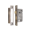 Spira Brass - 2.5" CE 3 Lever Mortice Sash Lock FD60 - Aged Brass - LAL1450AB - Choice Handles