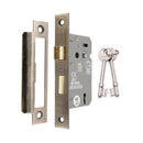 Spira Brass - 2.5" CE 3 Lever Mortice Sash Lock FD60 - Antique Brass - LAL1450ANT - Choice Handles