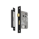 Spira Brass - 3" CE 3 Lever Mortice Sash Lock FD60  - Matt Black - LAL1451BLK - Choice Handles