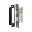 Spira Brass - 2.5" CE 3 Lever Mortice Sash Lock FD60 - Matt Black - LAL1450BLK - Choice Handles
