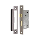 Spira Brass - 2.5" CE 3 Lever Mortice Sash Lock FD60 - Black Nickel - LAL1450BN - Choice Handles