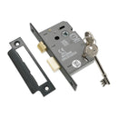 Spira Brass - 2.5" CE 3 Lever Mortice Sash Lock FD60 - Gunmetal Grey - LAL1450GG - Choice Handles
