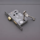 Spira Brass - 3" CE 3 Lever Mortice Sash Lock FD60  - Matt Black - LAL1451BLK - Choice Handles