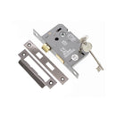 Spira Brass - 3" CE 3 Lever Mortice Sash Lock FD60  - Black Nickel - LAL1451BN - Choice Handles