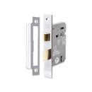 Spira Brass - 3" CE 3 Lever Mortice Sash Lock FD60  - Polished Chrome - LAL1451PC - Choice Handles