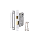 Spira Brass - 3" CE 3 Lever Mortice Sash Lock FD60  - Polished Chrome - LAL1451PC - Choice Handles