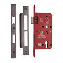 CE EuroProfile Lock Single Through (72mm Centre) Matt Bronze Finish - LAL1631-MB - Choice Handles