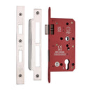 CE EuroProfile Lock Single Through (72mm Centre) Polished Chrome/Nickel Finish - LAL1631-PC&PN - Choice Handles